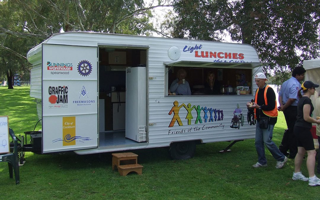 FIRST TIME OUT IN THE NEW FOOD VAN